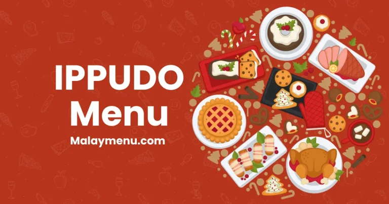 IPPUDO Menu and Price 2024