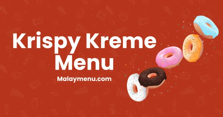 Krispy Kreme Menu 2024